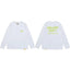 Gallery Dept. Hollywood Logo Long Sleeve T-Shirt - White/Neon Yellow